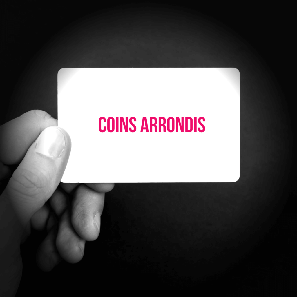 cartes de visite coins arrondis