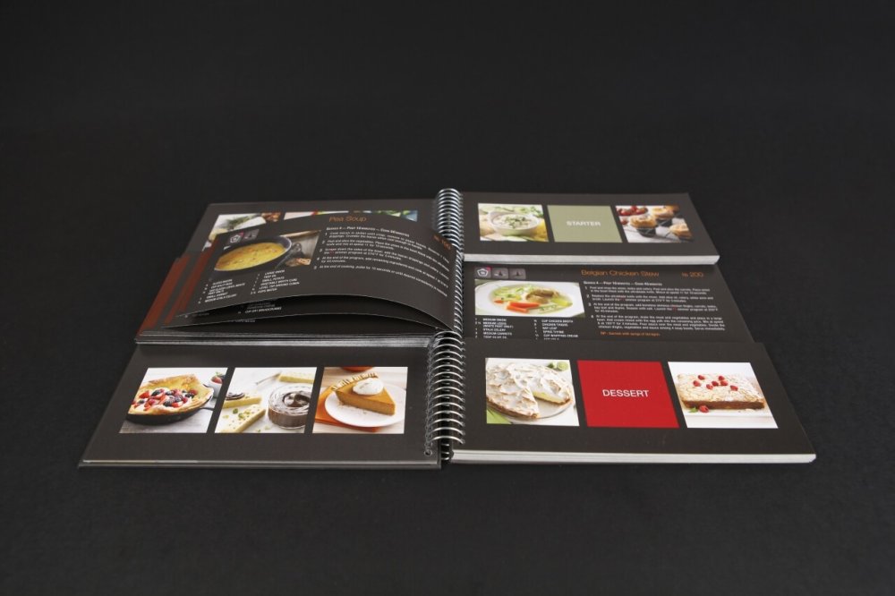 Brochures avec spirales métaliques