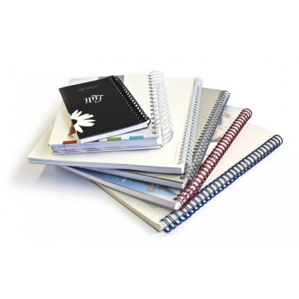 Brochures avec spirales métaliques