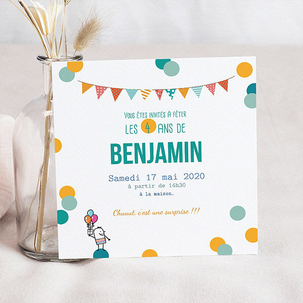 cartes d'invitation de fête CPRINT DIGITAL