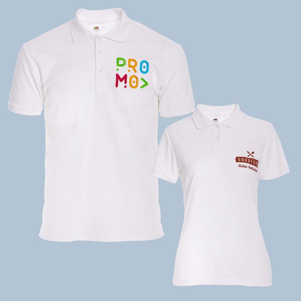 Polos avec impression poitrine gauche