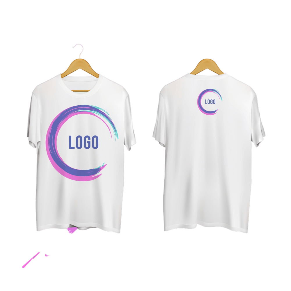 T-shirts avec impression poitrine devant et derrière